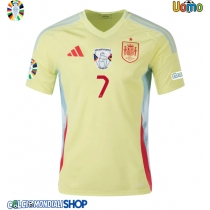 Maglie da calcio Spagna Alvaro Morata #7 Seconda Maglia Europei 2024 Manica Corta